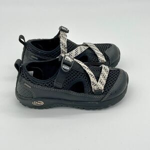 Chaco Odyssey Kids Hiking Sandals Performance Sport Size 12 Black‎ White Shoes